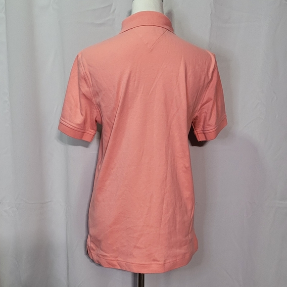 Tommy Hilfiger Men's 1985 Peach Pink Custom Fit Polo Shirt Short Sleeve Medium - Picture 8 of 9